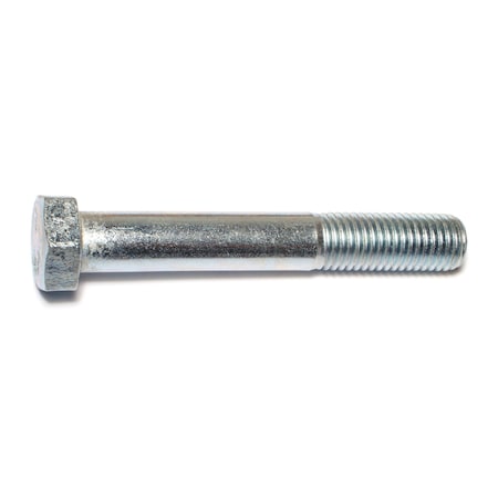 Midwest Fastener Grade 5, 3/4"-10 Hex Head Cap Screw, Zinc Plated Steel, 5 in L, 10 PK 53410
